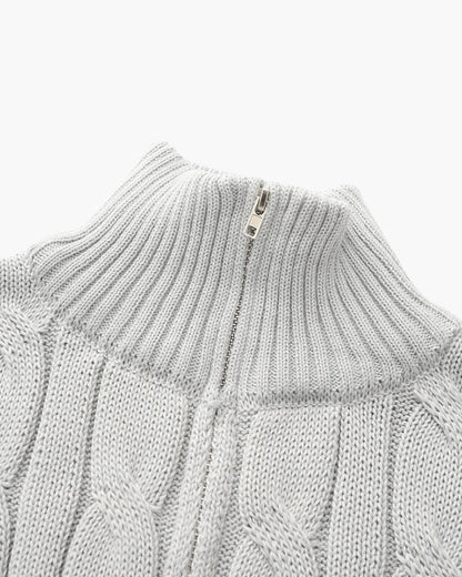 Vianney | Pull Zippé à Col Montant