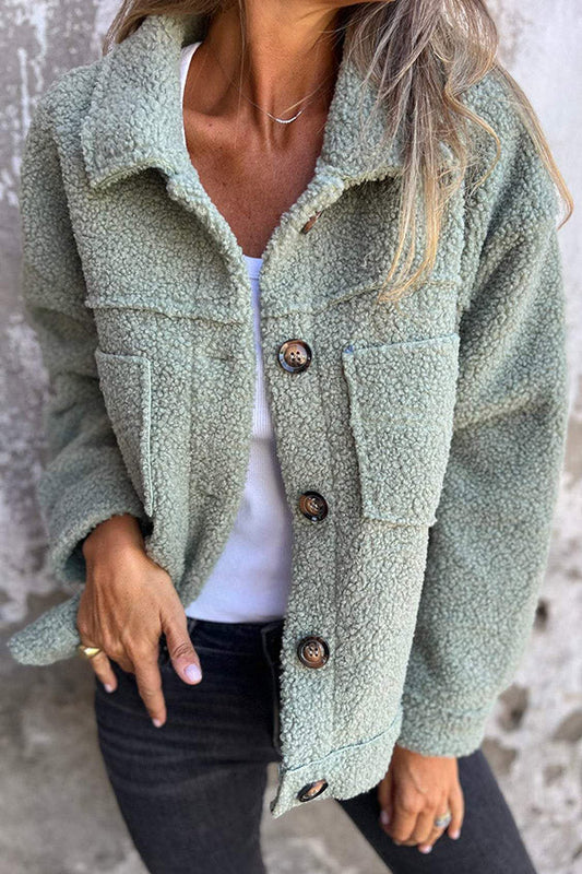 Marife | Veste Chaude Mi-Saison Avec Boutons Élégants