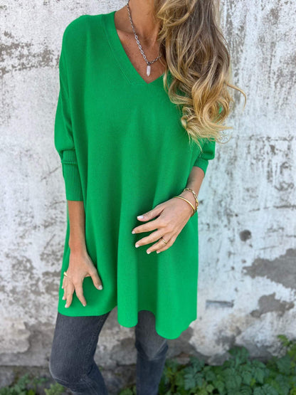 Céline | Pull Oversize Doux à Col V