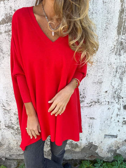 Céline | Pull Oversize Doux à Col V