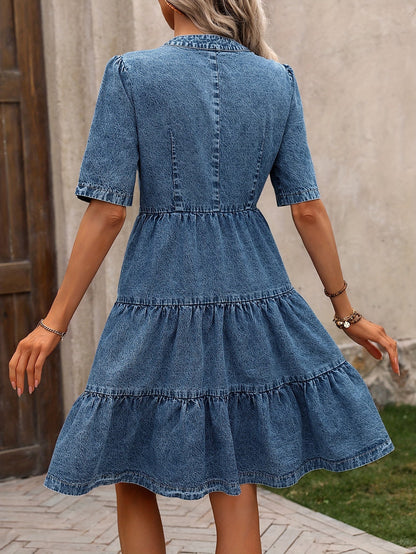 Elyna | Robe En Denim Légère Et Féminine
