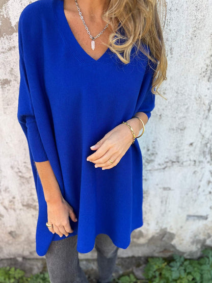 Céline | Pull Oversize Doux à Col V
