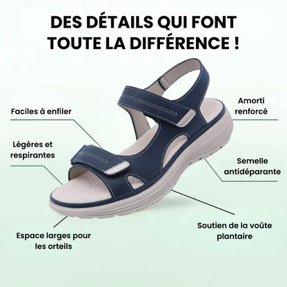 Sandales confort orthopédique femme