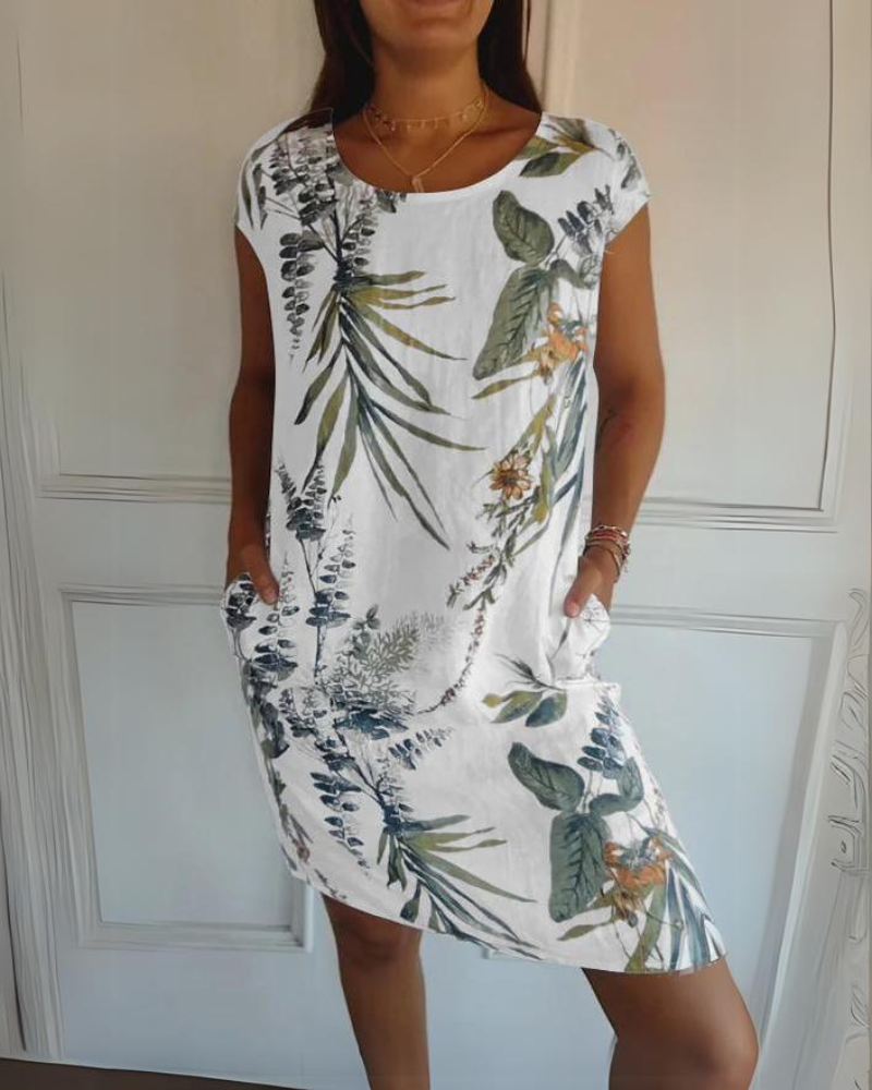 Anaïs | Robe Imprimée Col Rond