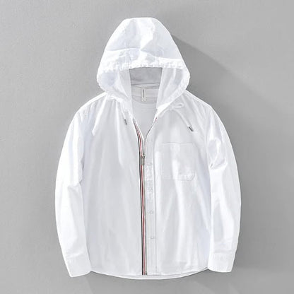 Noé | Chemise À Capuche En Lin-Coton