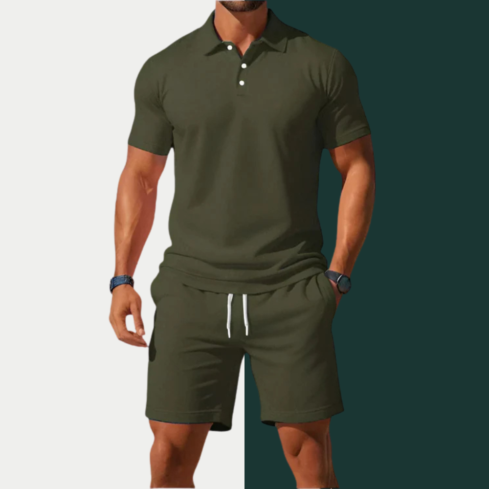 Sierra | Ensemble Polo Et Short Pour Homme En Tissu Léger