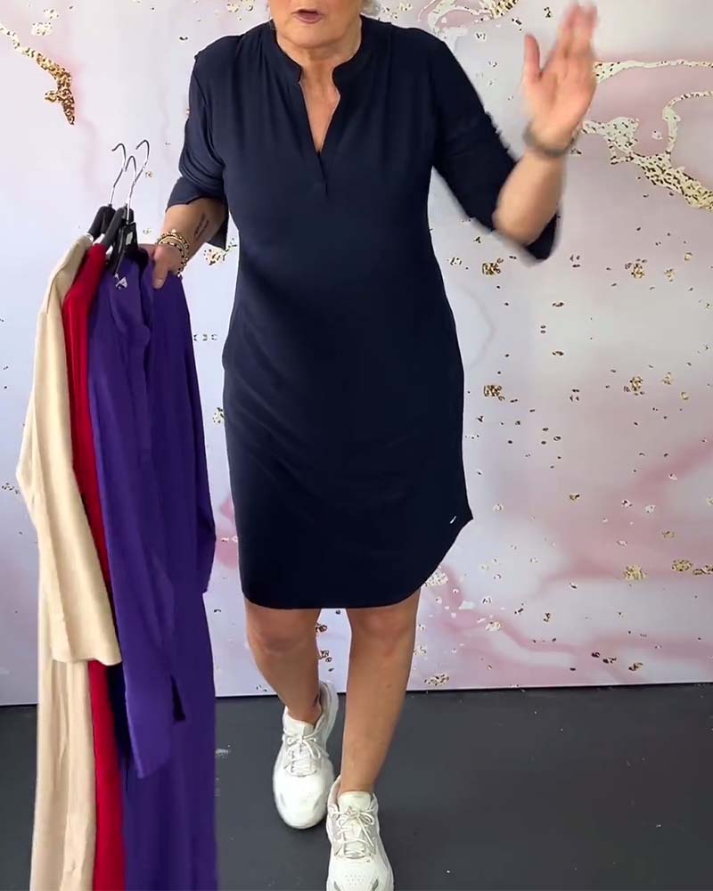 Adèle | Robe Élégante Col V
