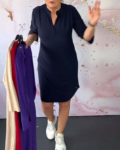 Adèle | Robe Élégante Col V