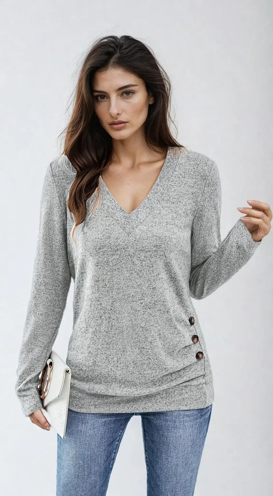 Clémence | T-shirt à manches longues élégant