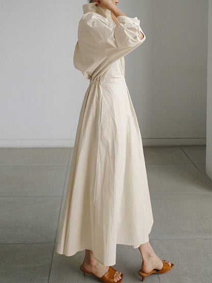 Janelle | Robe Maxi Élégante À Poches Et Manches Longues