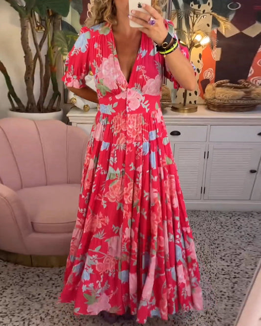 Dane | Robe À Imprimé Floral Avec Poches