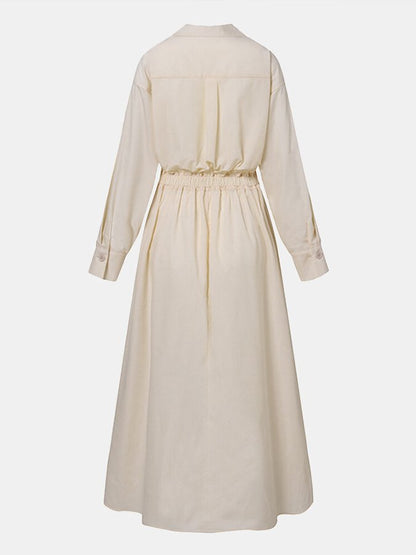 Janelle | Robe Maxi Élégante À Poches Et Manches Longues