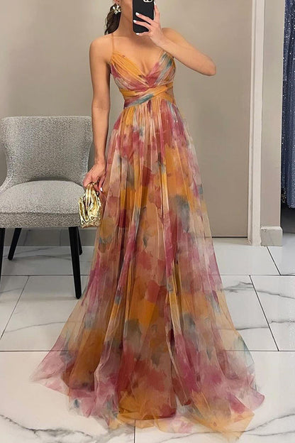Amandine | Maxi-Robe Fluide À Imprimé Floral