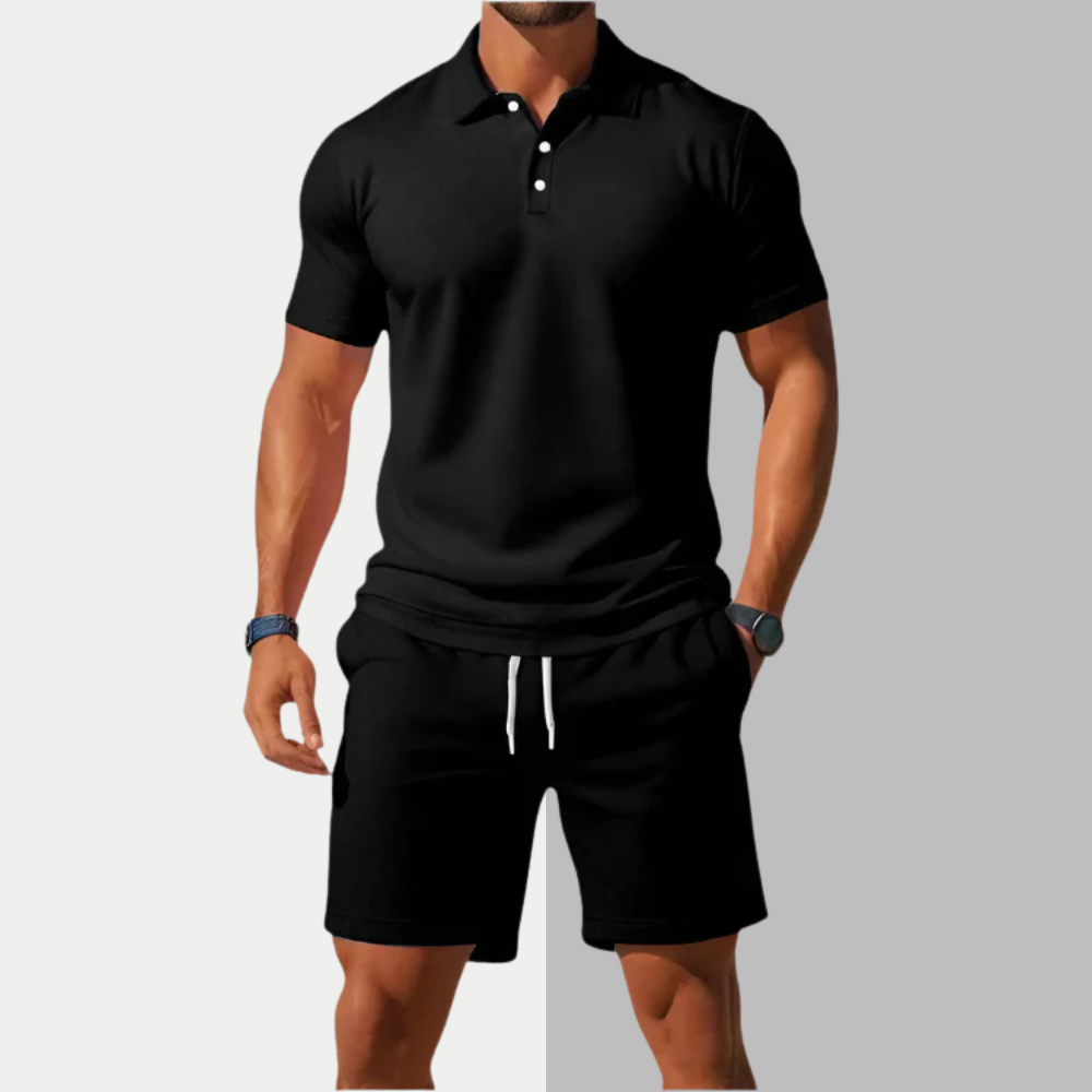Sierra | Ensemble Polo Et Short Pour Homme En Tissu Léger