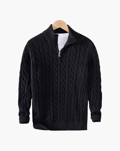 Vianney | Pull Zippé à Col Montant