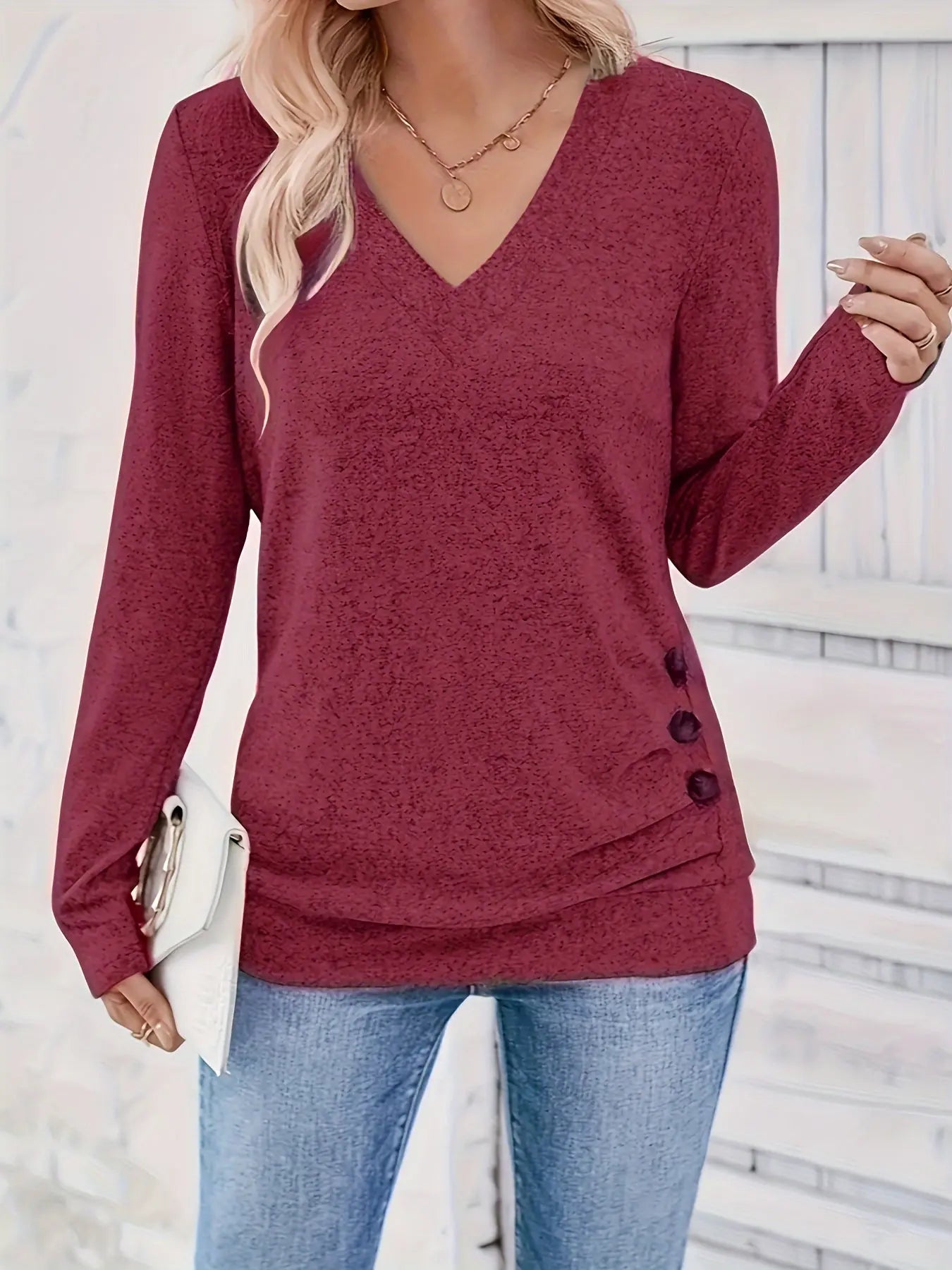 Clémence | T-shirt à manches longues élégant