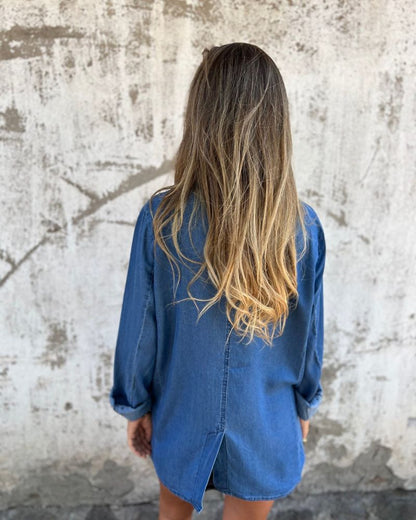 Mariel | Blazer Décontracté En Denim