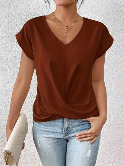 T-shirt col cœur | Confort moderne pour tous les jours