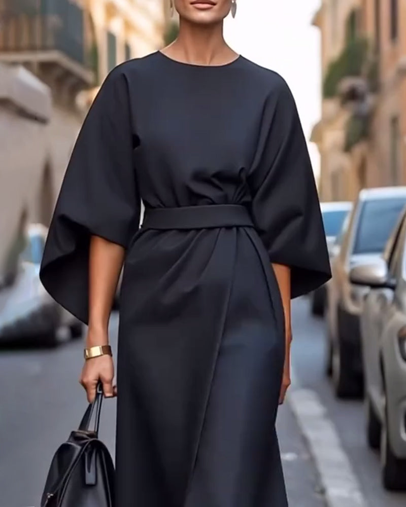 Luna | Robe Elégante A Ceinture Intégrée