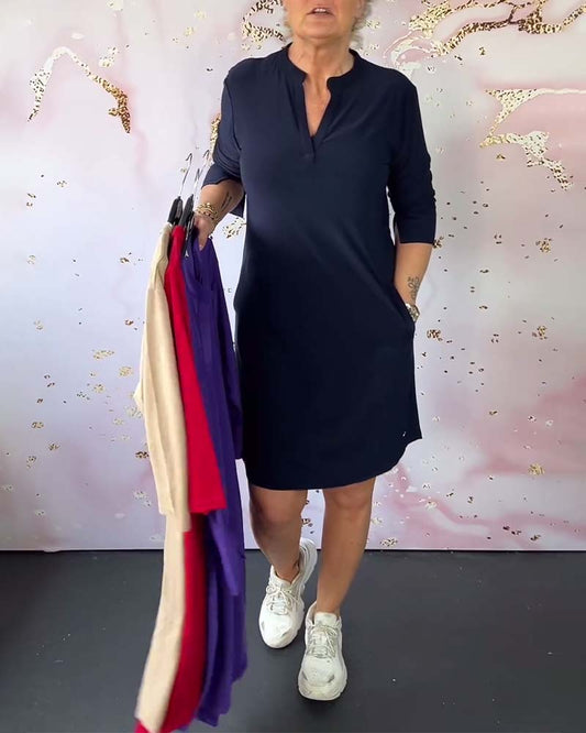 Adèle | Robe Élégante Col V