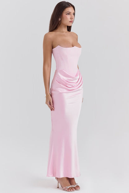 Vienn | Robe Longue Bustier Pour Élégance Sans Effort