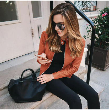 Monica | Veste En Cuir Élégante Pour Femme