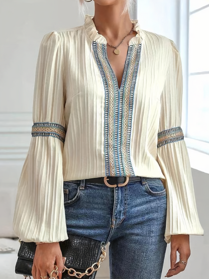 Amara | Blouse Élégante en Dentelle au Style Polyvalent