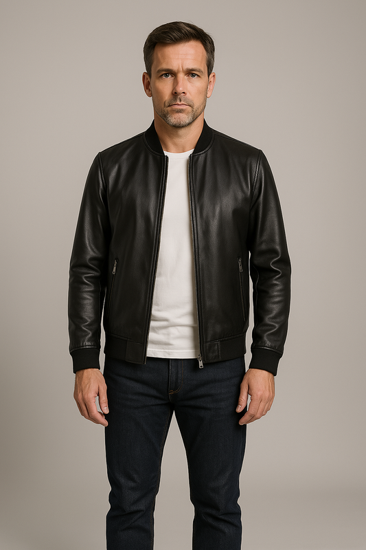 Benoît - Blouson en Cuir Robuste