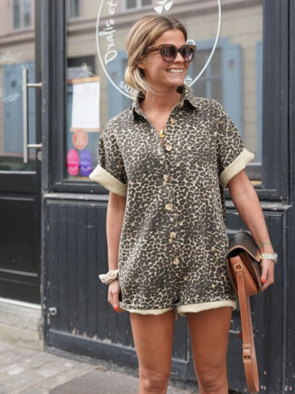 Joan | Barboteuse Imprimée Guépard