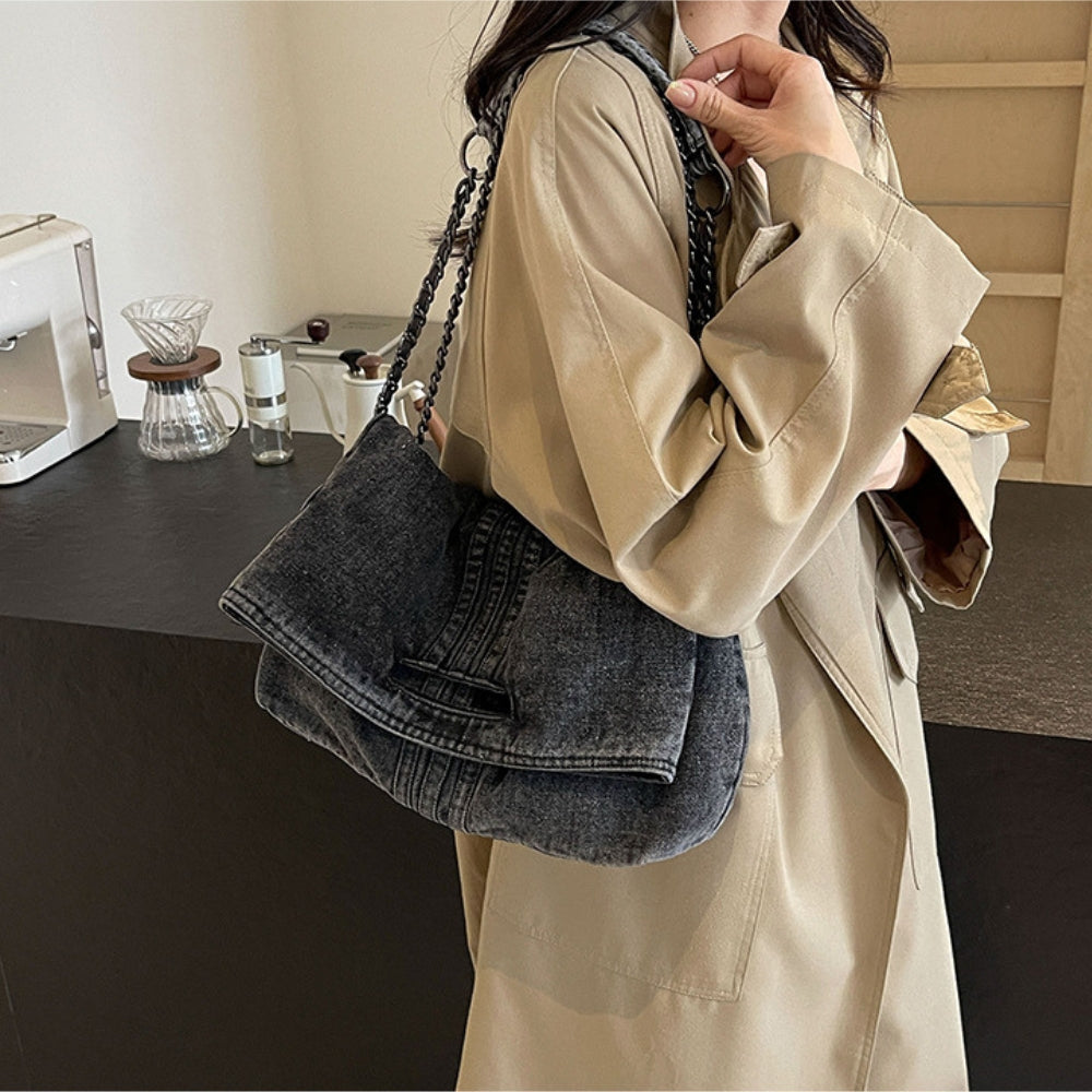 Jean | Sac En Bandoulière En Denim Upcyclé
