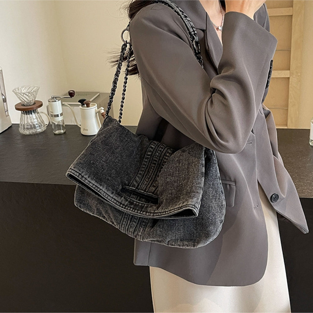 Jean | Sac En Bandoulière En Denim Upcyclé