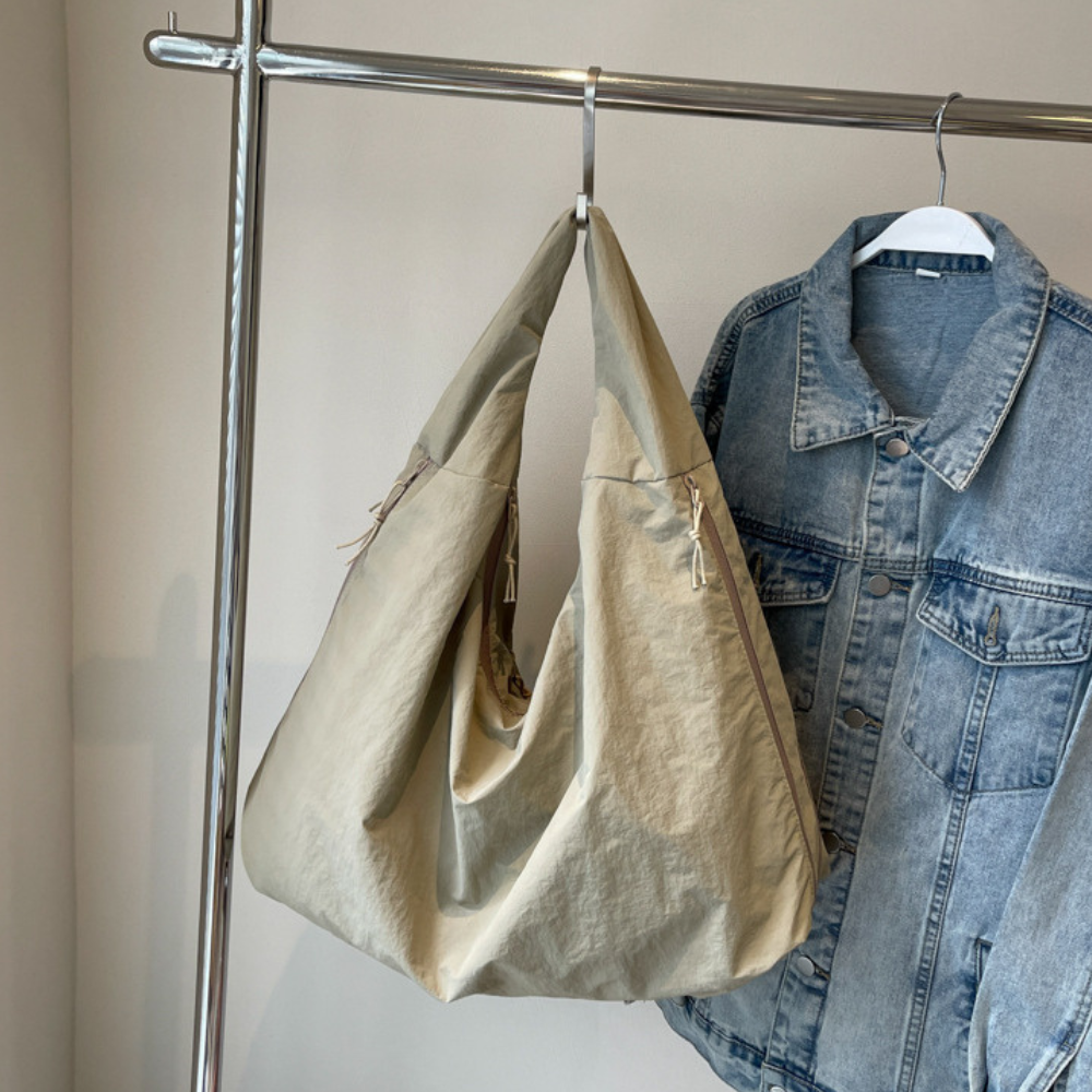 Lhéa | Sac Hobo Spacieux En Nylon Recyclé