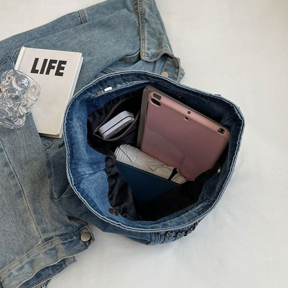 Jean | Sac En Bandoulière En Denim Upcyclé