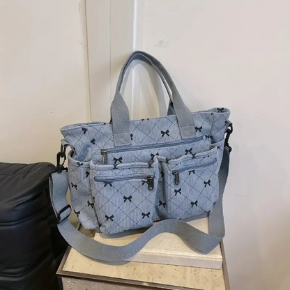 Kana | Sac En Velours Côtelé & Rubans