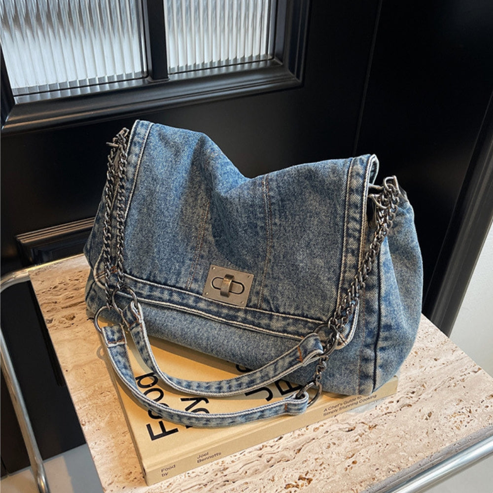 Maëlle | Sac En Bandoulière En Denim Upcyclé