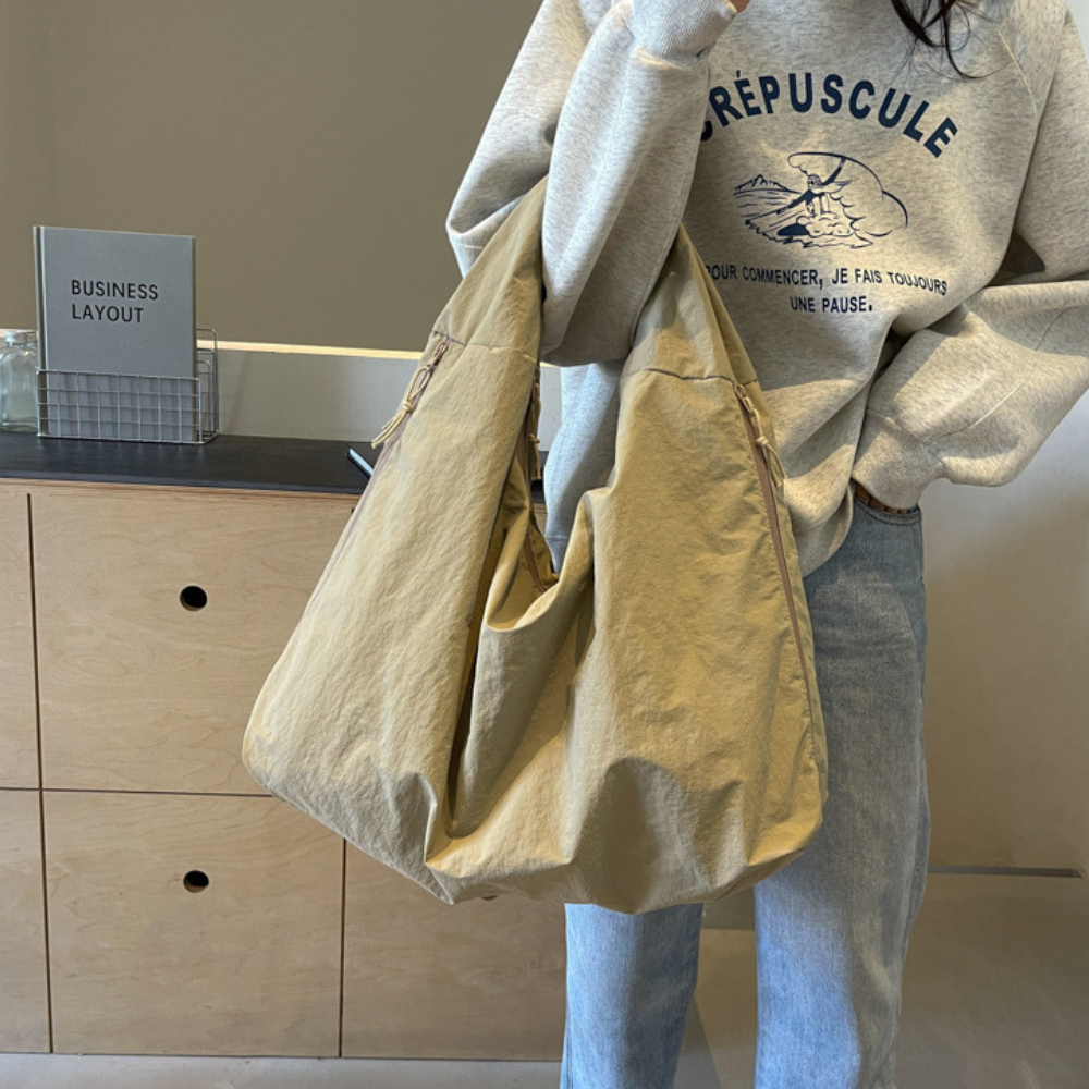 Lhéa | Sac Hobo Spacieux En Nylon Recyclé
