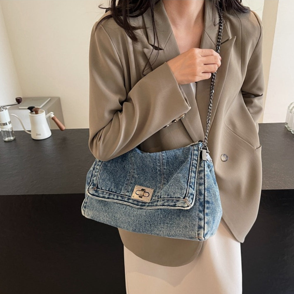 Maëlle | Sac En Bandoulière En Denim Upcyclé
