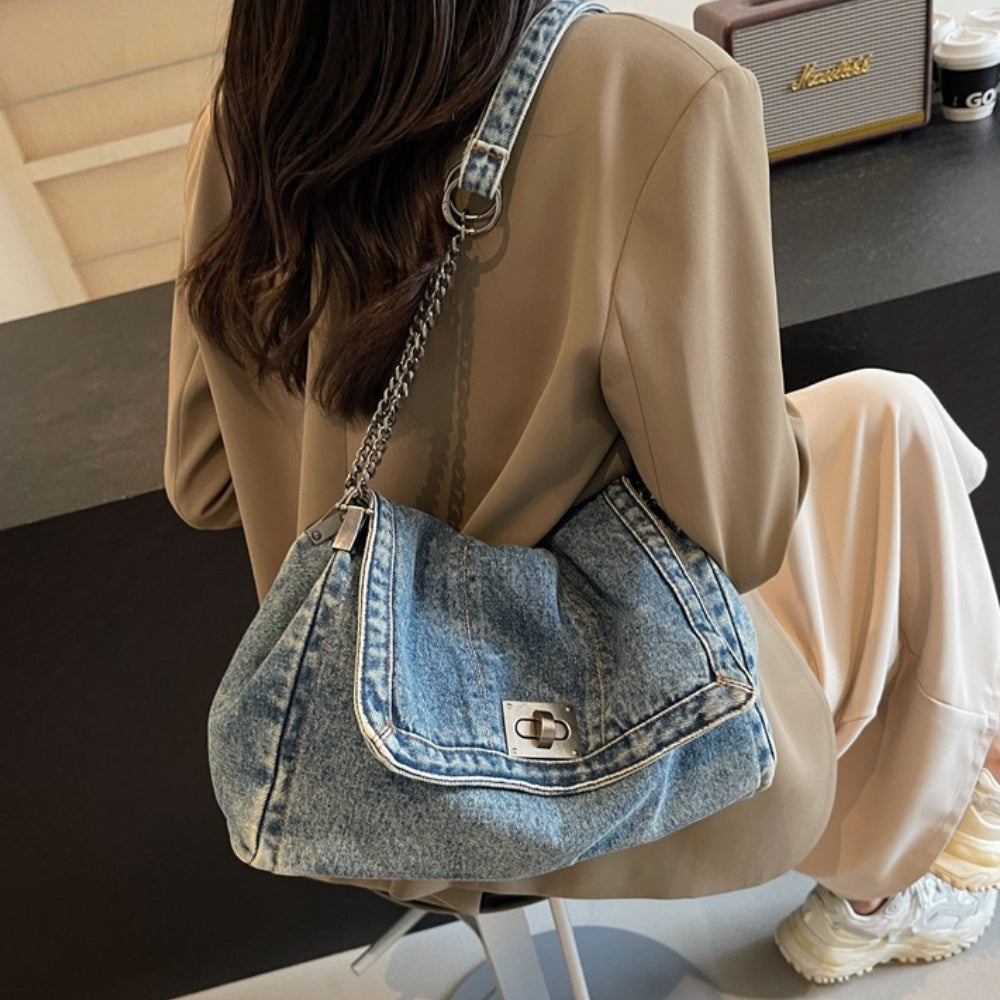 Maëlle | Sac En Bandoulière En Denim Upcyclé