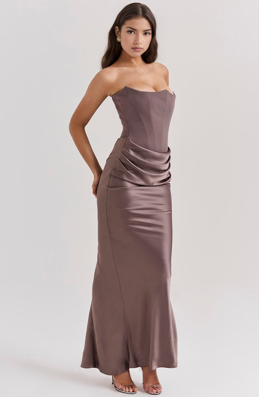 Vienn | Robe Longue Bustier Pour Élégance Sans Effort