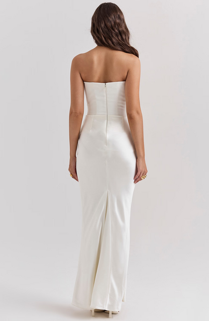 Vienn | Robe Longue Bustier Pour Élégance Sans Effort