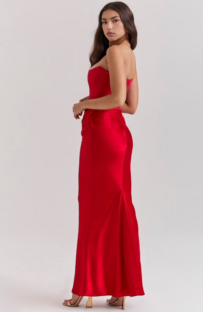 Vienn | Robe Longue Bustier Pour Élégance Sans Effort