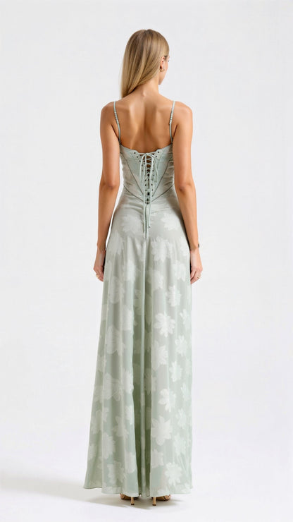 Nadia | Robe Longue Élégante À Bretelles Fines