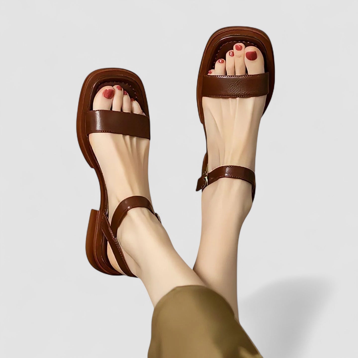 Alexa | Sandales Élégantes À Talon Bas Confortable