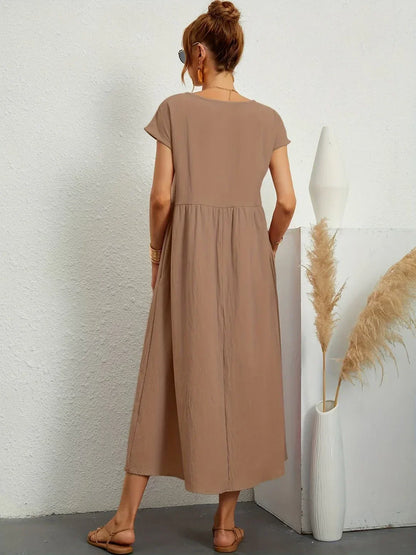 Gwyn | Robe Légère En Coton Doux Avec Poches