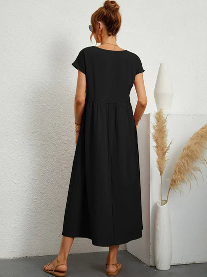 Gwyn | Robe Légère En Coton Doux Avec Poches
