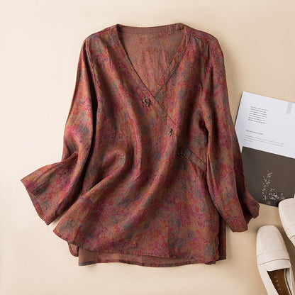Somerset | Chemise En Lin Respirante À Broderies Florales