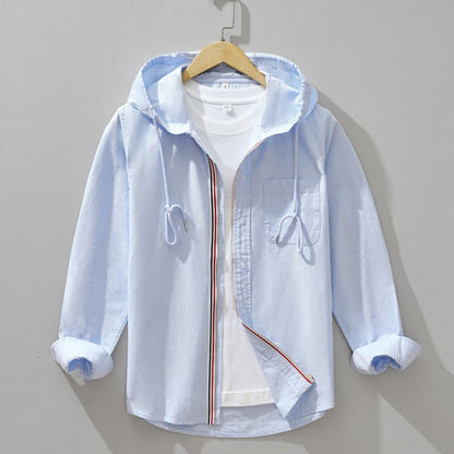 Noé | Chemise À Capuche En Lin-Coton