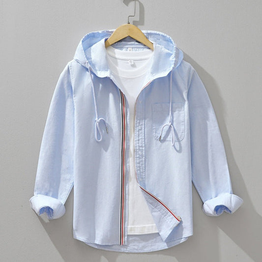 Noé | Chemise À Capuche En Lin-Coton