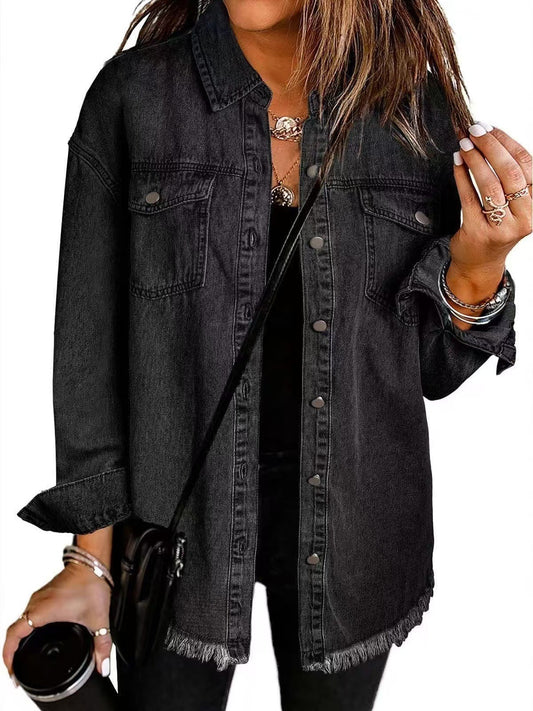 Monette | Veste En Jean Classique Et Décontractée