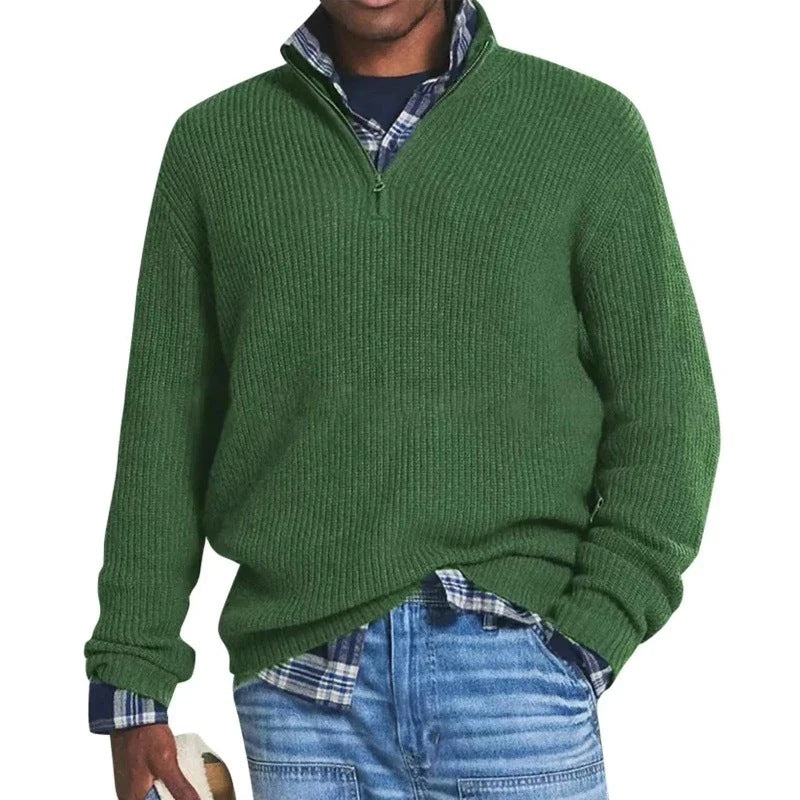 Pull Zippé Louis Style Décontracté et Confort au Quotidien